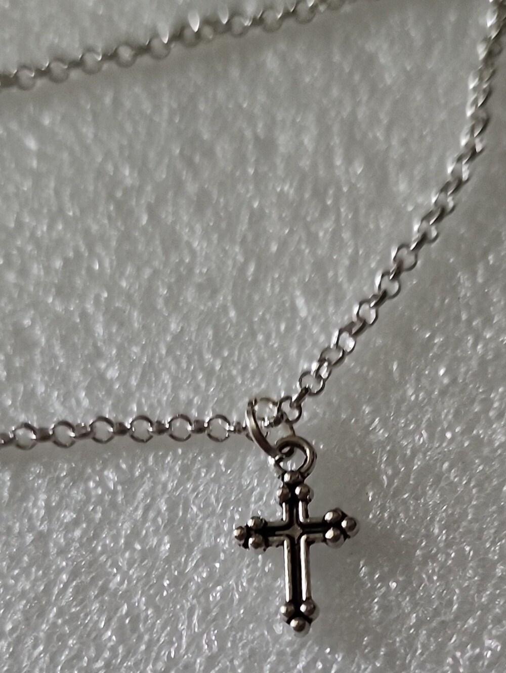 Hand Crafted Silver Cross Bracelet / Anklet